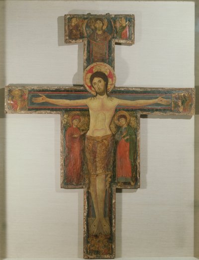 Die Kreuzigung mit der Jungfrau Maria und St. Johannes von Alberto Sotio